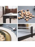 ping pong és étkező asztal  kültéri Cornilleau Hyphen 7' sötét kő színben (szürke-fekete)