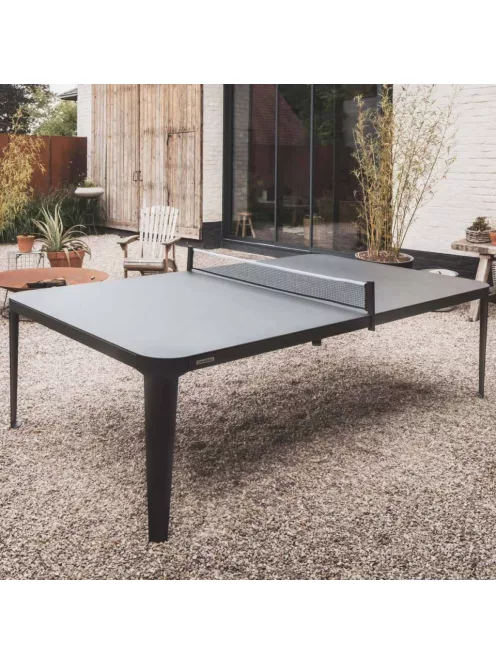 ping pong és étkező asztal  kültéri Cornilleau Hyphen 7' sötét kő színben (szürke-fekete)