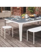 ping pong és étkező asztal kültéri Cornilleau Hyphen 7' fehér