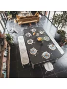 pad ping pong ill. biliárd és étkező asztal kültéri Cornilleau Hyphen 7' sötét fehér-hez, 220cm