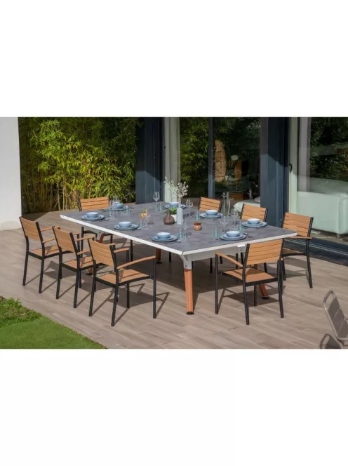 Cornilleau Lifestyle Outdoor Ping-Pong Table in Light Stone White