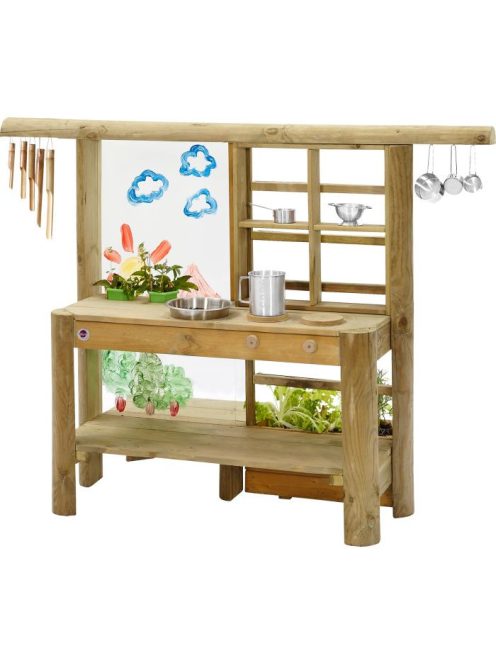 Buffalo kültéri játszó konyha, fa