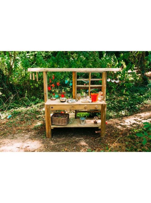 Buffalo kültéri játszó konyha, fa