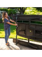 Buffalo Lifetime piknikasztal, sörpad,  Rough-Cut összecsukható barna