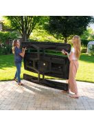 Buffalo Lifetime piknikasztal, sörpad,  Rough-Cut összecsukható barna