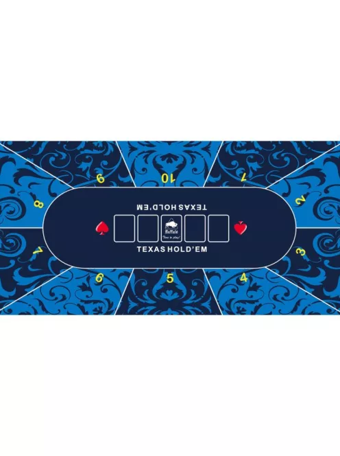 Poker tablecloth NewGen, rubberized, 200x900, black/red