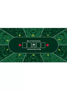 Poker tablecloth NewGen, rubberized, 200x900, black/red