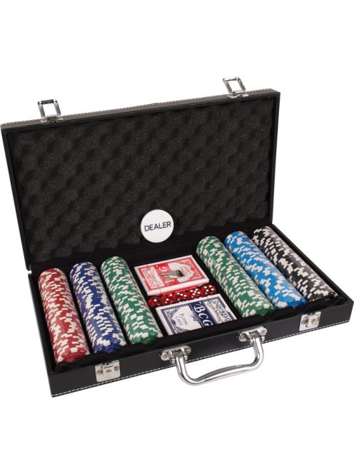 Poker set Buffalo numbered 300 pcs in leather case