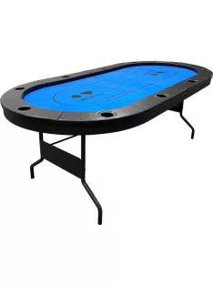   póker asztal Buffalo Buffalo High poker Blue, 10 személy  részére, csukható lábú 