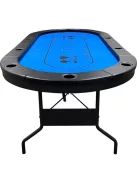 póker asztal Buffalo Buffalo High poker Blue, 10 személy  részére, csukható lábú 