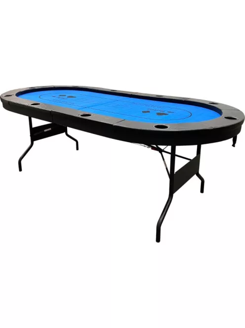 póker asztal Buffalo Buffalo High poker Blue, 10 személy  részére, csukható lábú 