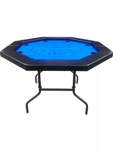   Buffalo Octagon Blue  póker asztal fekete/kék, csukható lábú