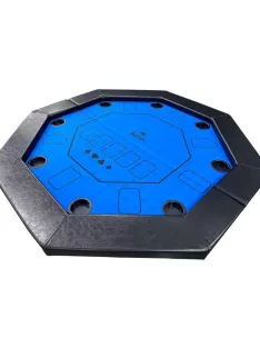   Buffalo Octagon Blue  póker asztal fekete/kék, csukható lábú