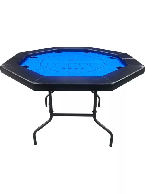 Buffalo Octagon Blue  póker asztal fekete/kék, csukható lábú