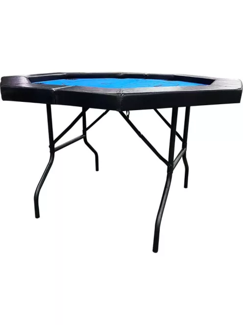 Buffalo Octagon Blue  póker asztal fekete/kék, csukható lábú
