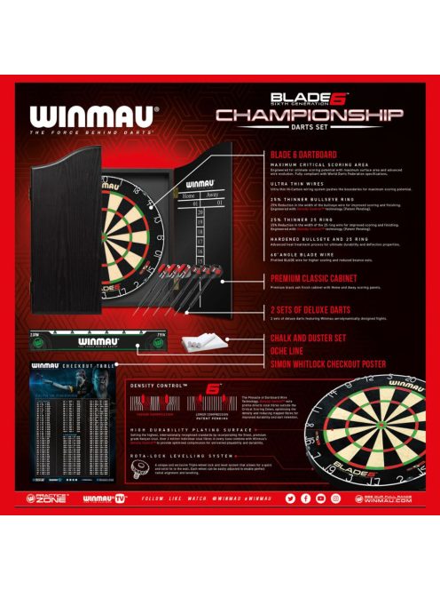 Winmau Blade 6 Championship kabinetes komplett készlet