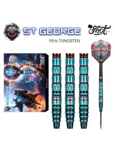 darts szett Shot steel Future Knights St George 23gr,  95% 