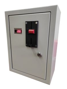 Érmés beléptető LED kijelzővel