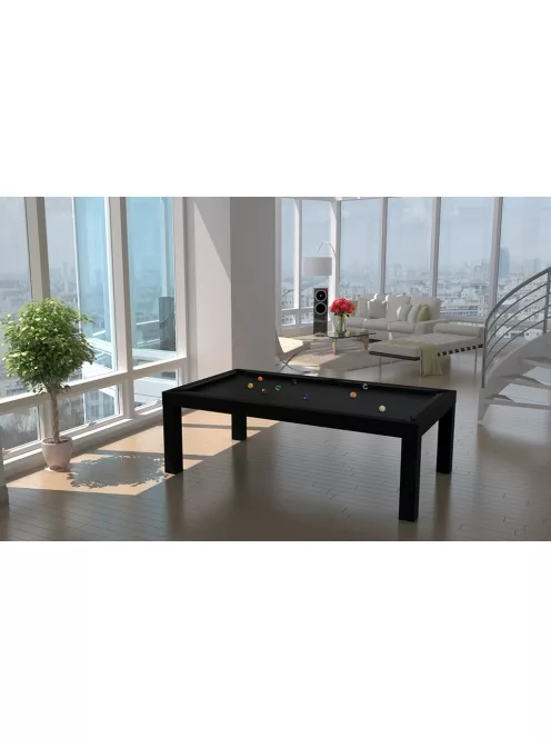 BILLBOARD TABLE TOULET PEARL 7' BLACK WITH LIGHTENING TOP
