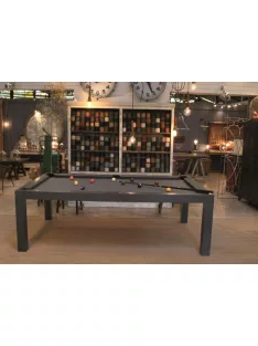   BILLBOARD TABLE TOULET PEARL 7' BLACK WITH LIGHTENING TOP