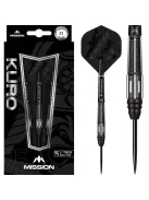 Dart szett Mission steel Kuro 21g, black, M4, rear taper, 95%