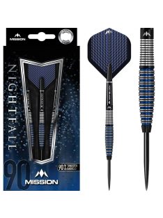 Dart szett Mission steel Nightfall 22g, M4, curved, 90%