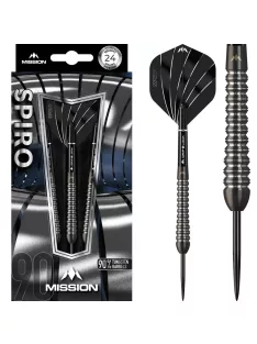 Dart szett Mission steel Spiro 22g, M2,curved, 90%