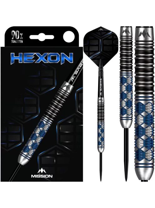 Dart szett steel Mission Hexon PVD, 25g 90%