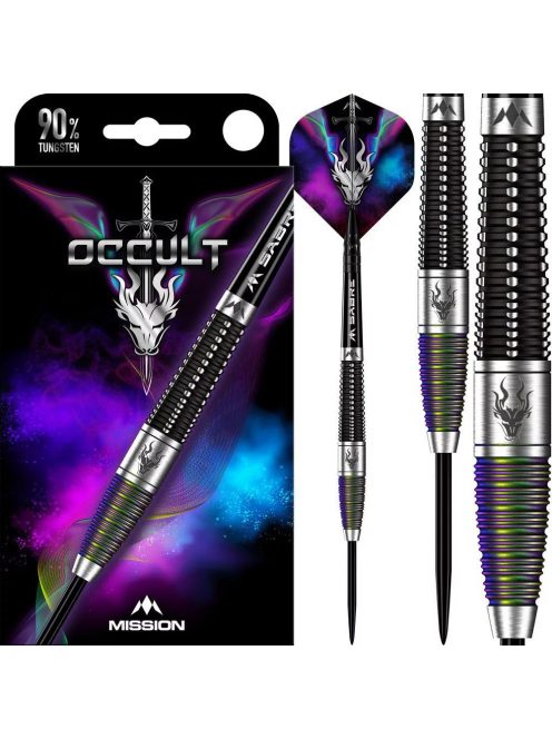 Dart szett steel Mission Occult PVD, 23g 90%