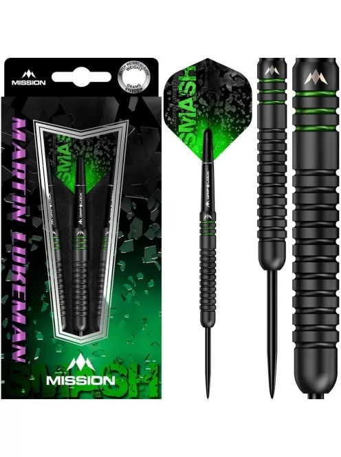 Dart szett steel Mission Martin Lukeman Smash 23g 90%