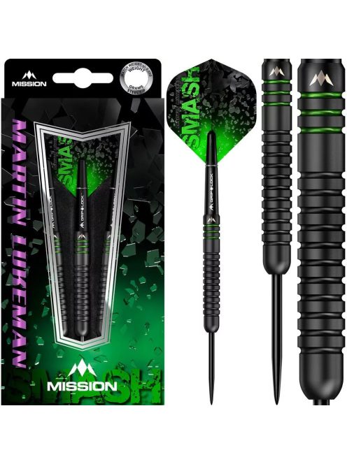 Dart szett steel Mission Martin Lukeman Smash 25g 90%