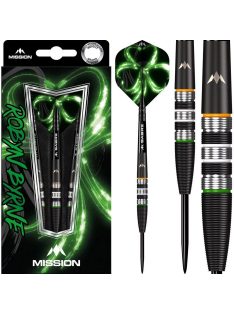 Dart szett steel Mission Robyn Byrne Black Titanium 23g, 90%