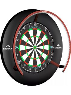  MISSION TORUS 270 PIROS SZÍNBEN, ÁRNYÉK MENTES VILÁGÍTÁS DARTS TÁBLÁHOZ