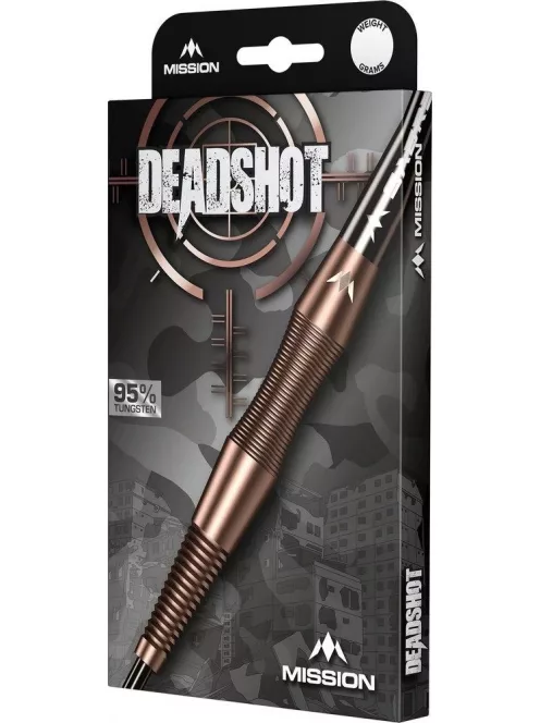 Dart szett Mission steel Dead Shot 21g, bronz, 95%