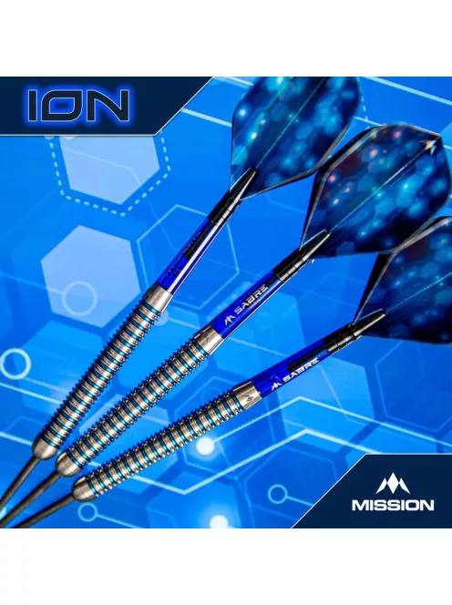 Dart szett Mission steel ION 28g, ezüst-kék, 95%