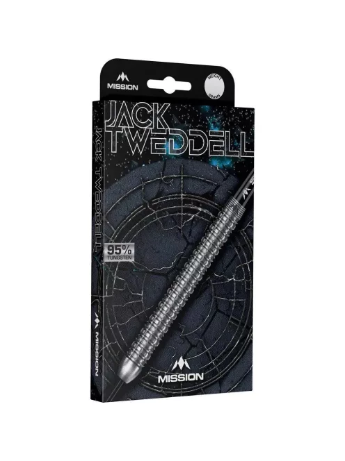Dart szett steel Mission Jack Tweddell 24g, 95% wolfram
