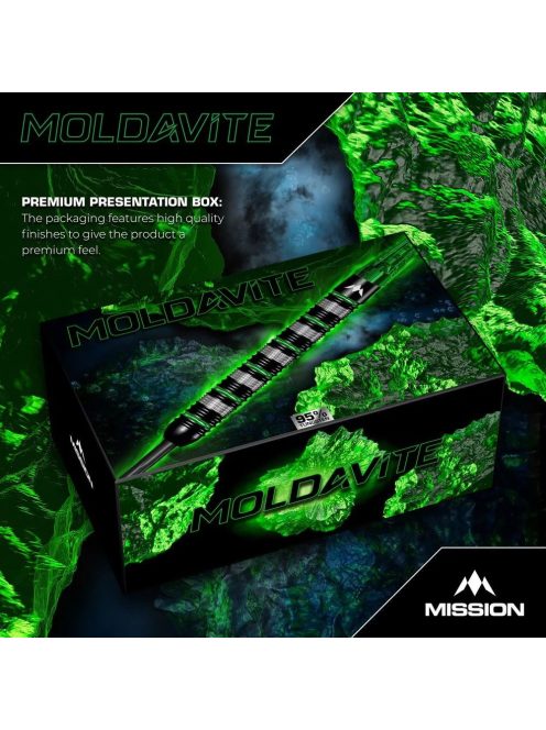 Dart szett steel Mission Moldavite 21g, 95%