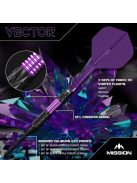 Dart szett steel Mission Vector 22g, 95%