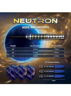 Dart szett steel Mission Neutron 34g, 95%
