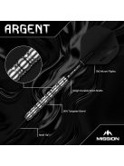 Dart szett steel Mission Argent 24g, 90%
