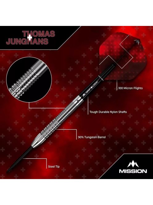 Dart szett steel Mission Thomas Junghans 21g, 90%