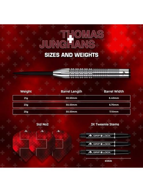 Dart szett steel Mission Thomas Junghans 23g, 90% 