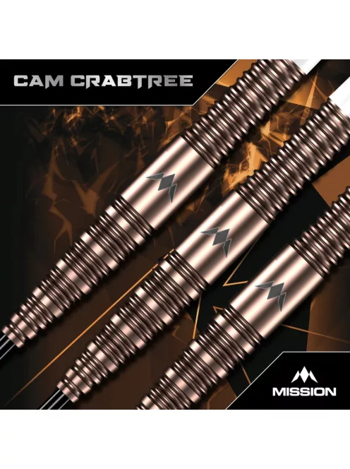 Dart szett steel Mission Cam Crabtree V2 22g, 95%