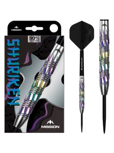 Dart szett steel Mission Shuriken 22g, 90%