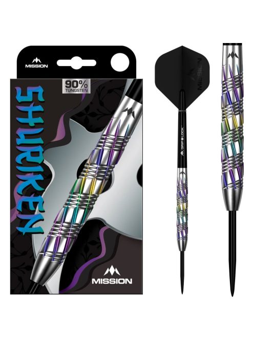 Dart szett steel Mission Shuriken 24g, 90%