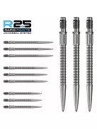 darts fémhegy Mission R2.5 Rapid Points - GV1 ezüst, 30mm