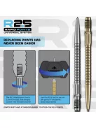 darts fémhegy Mission R2.5 Rapid Points - GV1 arany, 40mm