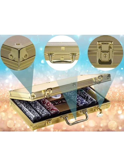 Northstar 300 darabos pókerszett Gold Edition