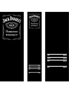   Darts soft carpet with Jack Daniels design 290×60cm - black with JD logo