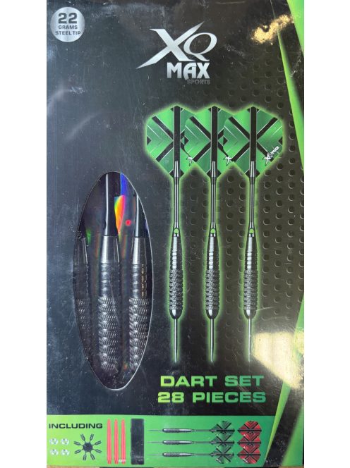 XQ Max 28 részes 22gr nikkel steel darts nyíl készlet